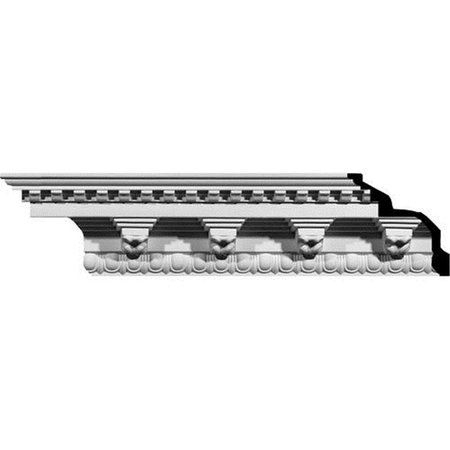 DWELLINGDESIGNS 6.50 in. H x 6.50 in. P x 9.25 in. F x 94.50 in. L Stockport Crown Moulding DW68853